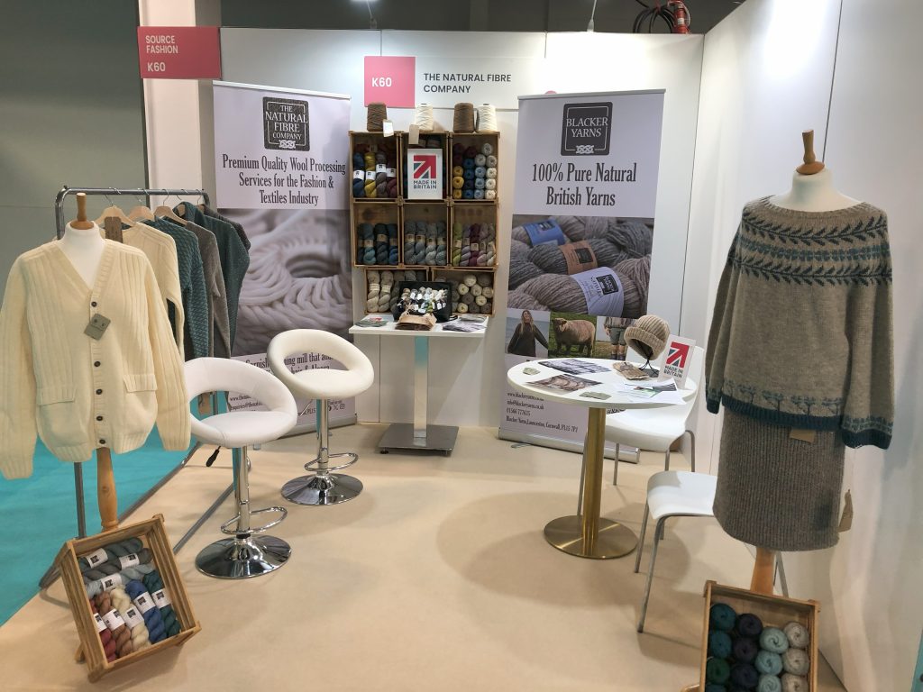 John Smedley Luxury Knitwear on NFC stand at Source Fashion event